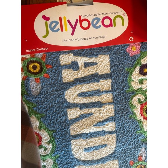 NEW‎ Jellybean Washable Rug 20x30 The Laundry Room100% Polyester Upper and Back - Picture 3 of 7